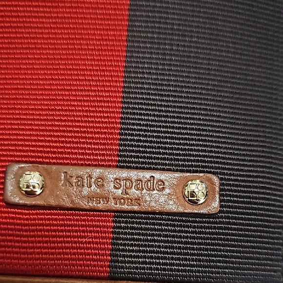 Kate Spade Classic Noel  Brown Geometric Patterned Tote Bag - Picture 4 of 5